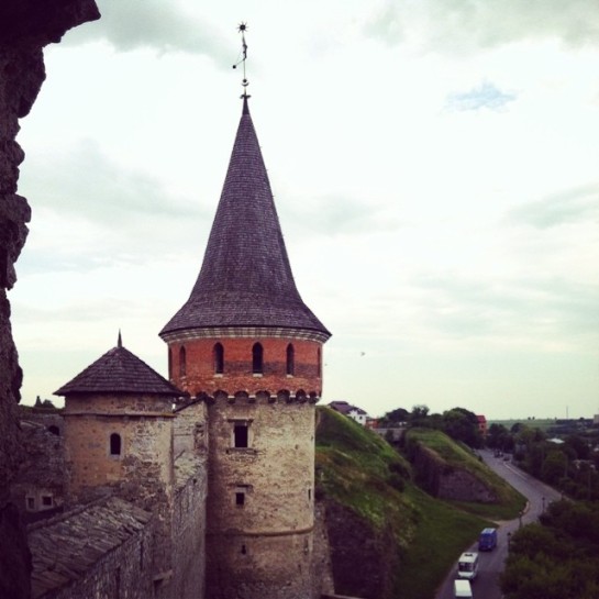 The castle at Kamyanets-Podilsky. 