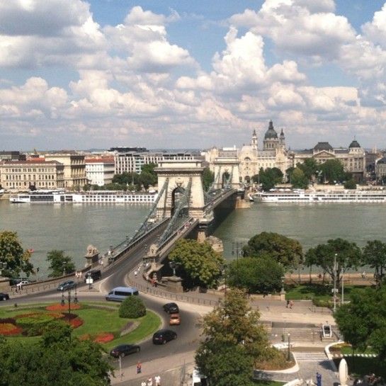 View of Budapest from Castle Hill.